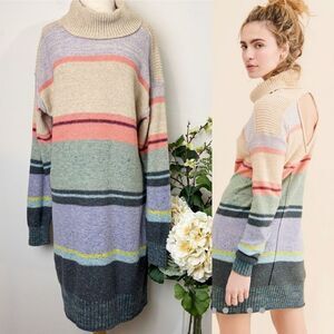 Anthropologie | Daily Practice “The Keep It Cool” Striped Sweater Dress “